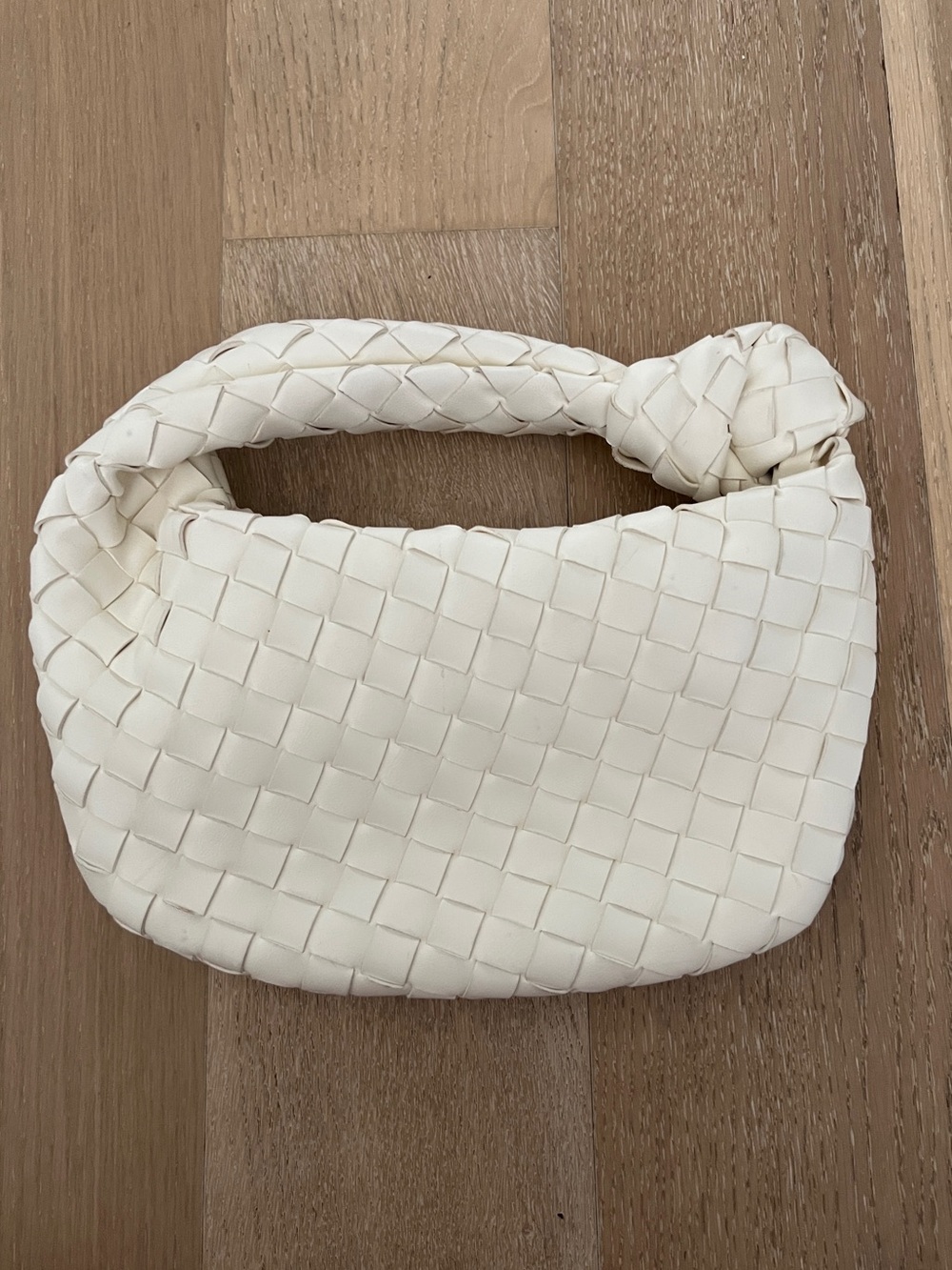 White Woven Handbag